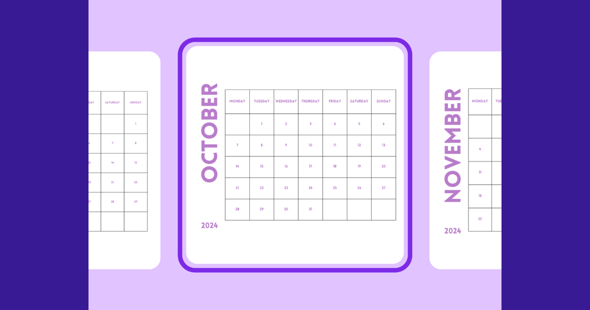 More examples Calendar Maker