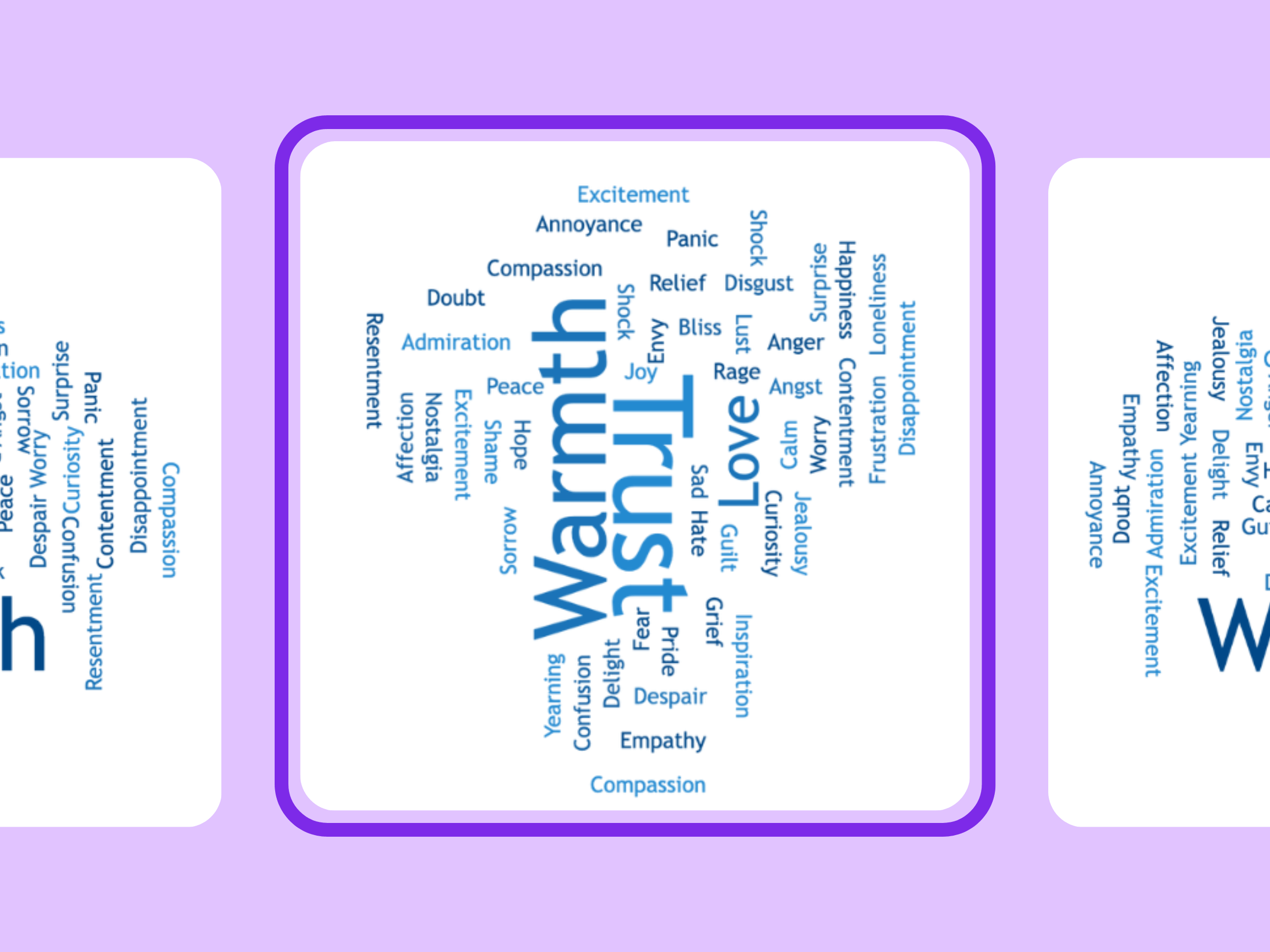 Transform lists of words into unique text shapes or word clouds.